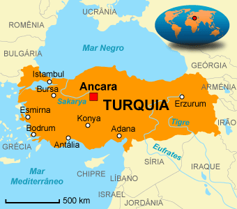 Resultado de imagem para turqui e paises fronteiras mapa